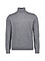Rollkragenpullover, Merinowolle, grau meliert - grau