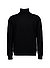 Rollkragenpullover, Merinowolle, schwarz - schwarz