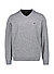 Pullover, Merinowolle-Kaschmir, silber meliert - silber