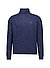 Rollkragenpullover, Wolle, navy meliert - navy
