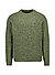 Pullover, Wolle, grün meliert - dunkel ivy