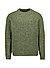 Pullover, Wolle, grün meliert - dunkel ivy