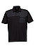 Polo-Shirt Panel, Baumwolle, schwarz - schwarz