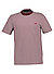 T-Shirt, Baumwolle, weinrot-creme gestreift - weinrot
