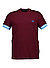 T-Shirt, Baumwolle, weinrot - dunkelrot