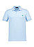 Polo-Shirt, Baumwoll-Piqué, hellblau - hellblau-grün