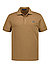 Polo-Shirt, Baumwoll-Piqué, braun - braun-petrol