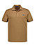 Polo-Shirt, Baumwoll-Piqué, braun - braun-petrol