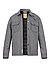 Overshirt, Wolle Daunenfutter, grau gemustert - grau