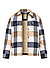 Overshirt, Wolle Daunenfutter, creme kariert - creme
