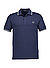 Polo-Shirt, Baumwoll-Piqué, dunkelblau - dunkelblau-eisblau-grün