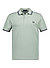 Polo-Shirt, Baumwoll-Piqué, grün - grün-dunkelblau