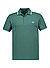 Polo-Shirt, Baumwoll-Piqué, grün - grün-hellblau