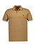 Polo-Shirt, Baumwoll-Piqué, braun - braun-ecru-navy