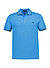 Polo-Shirt, Baumwoll-Piqué, blau - blau-braun-petrol