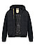 Hybrid Jacke, Nylon-Daune, schwarz - schwarz