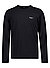 Longsleeve, Slim Fit, Baumwolle, schwarz - schwarz
