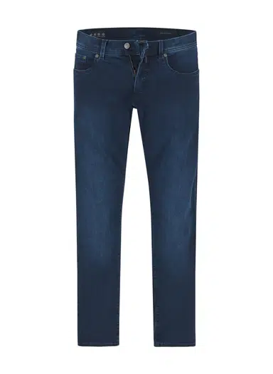 Jeans Lyon, Tapered Fit, Baumwolle-Lyocell, nachtblau