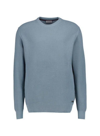 Pullover, Baumwolle, graublau