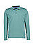 Polo-Shirt, Baumwoll-Jersey, graugrün - graugrün