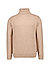 Rollkragenpullover, Wolle, dunkelbeige - dunkelbeige