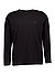 Longsleeve, Baumwolle, schwarz - schwarz