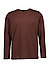 Longsleeve, Baumwolle, dunkelbraun - dunkelbraun