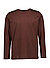 Longsleeve, Baumwolle, dunkelbraun - dunkelbraun