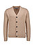 Cardigan, Baumwolle-Wolle, dunkelbeige - dunkelbeige