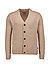 Cardigan, Baumwolle-Wolle, dunkelbeige - dunkelbeige