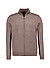 Cardigan Davis, Modern Fit, Merinowolle extrafein, braun meliert - braun