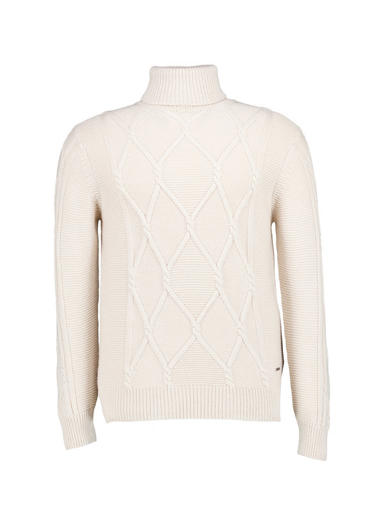 Rollkragenpullover Liona, Modern Fit, Wolle-Kaschmir, beige