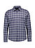 Hemd  Parris, Slim Fit, Flanell, dunkelblau kariert - oxford