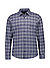 Hemd  Parris, Slim Fit, Flanell, dunkelblau kariert - oxford