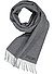 Schal Larsen, Wolle, silbergrau-anthrazit meliert - silbergrau