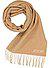 Schal Larsen, Wolle, dunkelbeige-hellbeige meliert - dunkelbeige