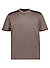 T-Shirt, Lyocell-Baumwolle, braungrau - braungrau