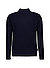 Stehkragenpullover Orlinor, Wolle-Baumwolle, dunkelblau - dunkelblau