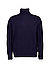 Rollkragenpullover Larsor, Wolle, dunkelblau - dunkelblau