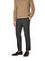 Chino Matthew, Modern Fit, Mikrofaser, grau-schwarz gemustert - grau