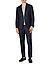 Anzug Sean-Jim, Regular Fit, Schurwoll-Flanell, marine meliert - marine