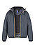 Regenjacke, Mikrofaser, wasserabweisend, dunkelgrau - dunkelgrau