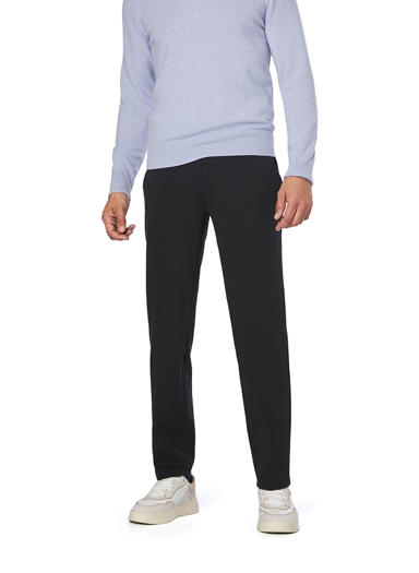 Sweatpants Giro, Regular Fit, Jersey, schwarzgrau