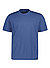 T-Shirt, Regular Fit, Baumwolle, blau - blau