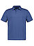 Polo-Shirt, Regular Fit, Baumwoll-Jersey, blau - blau