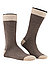 Socken, Baumwolle, braun-beige - braun