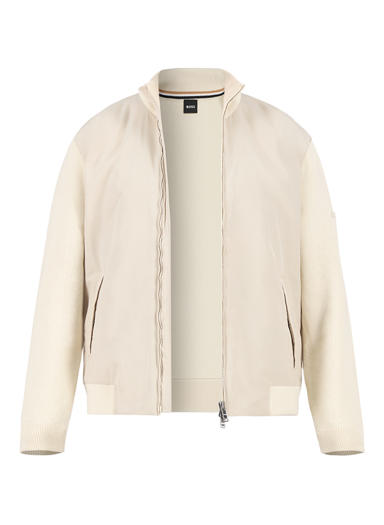 Hybridjacke Ibaio, Baumwolle Mikrofaser, ecru