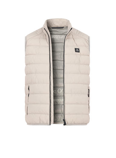 Steppweste, Mikrofaser wasserabweisend, hellgrau