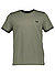 T-Shirt, Baumwolle, olivgrün - olivgrün-navy