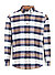 Hemd, Regular Fit, Flanell, navy-braun kariert - dunkelbraun